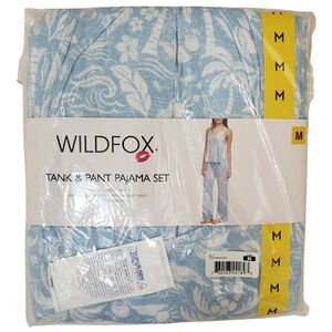 Wildfox Pajama Set Women Tank and Pant Set Stretch Jersey NWT